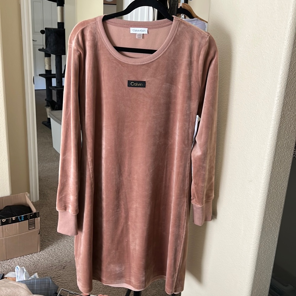 Calvin Klein sweater dress.